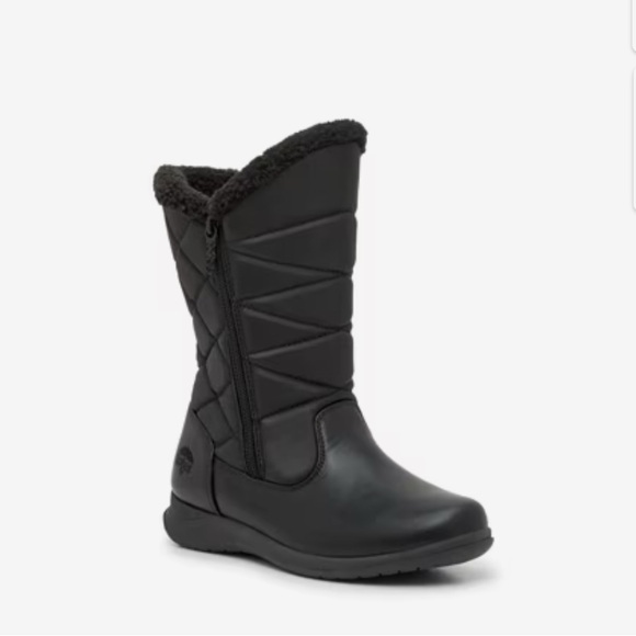 Totes | Black Isotoner Edgen Rain Boot in size 10 - Picture 3 of 7